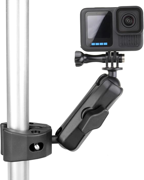 GEPULY Super Clamp Camera Motorcycle Mount for Insta360 GoPro Action Camera