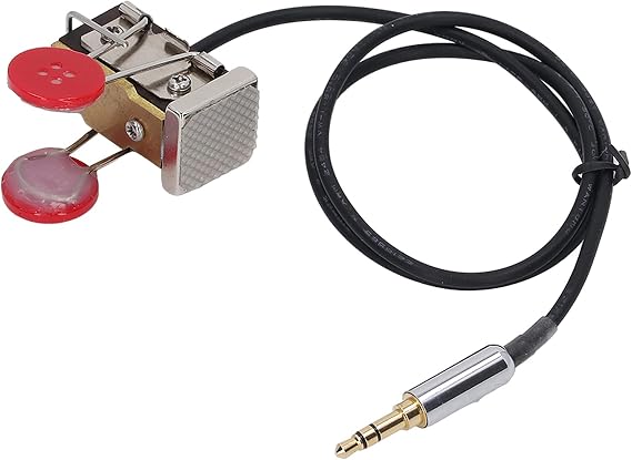 Mini CW Key Automatic Morse Morse Code Keyer Shortwave Morse Telegraph Key Lambic Double Paddle Morse Code Key