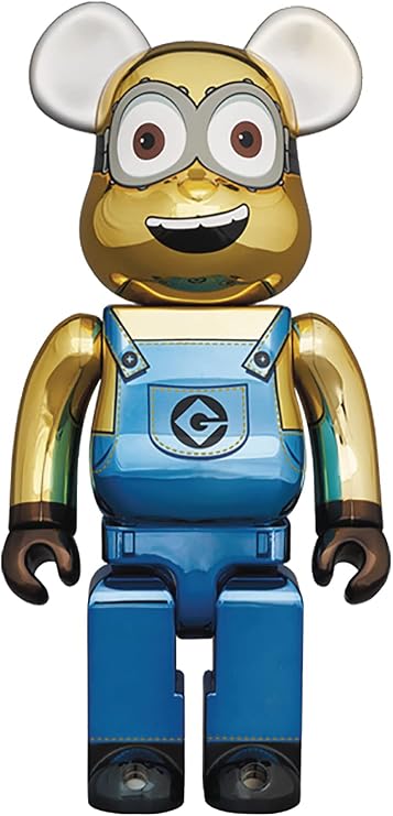 MEDICOM TOY CORPORATION Minions Dave Chrome VER 1000% BEARBRICK