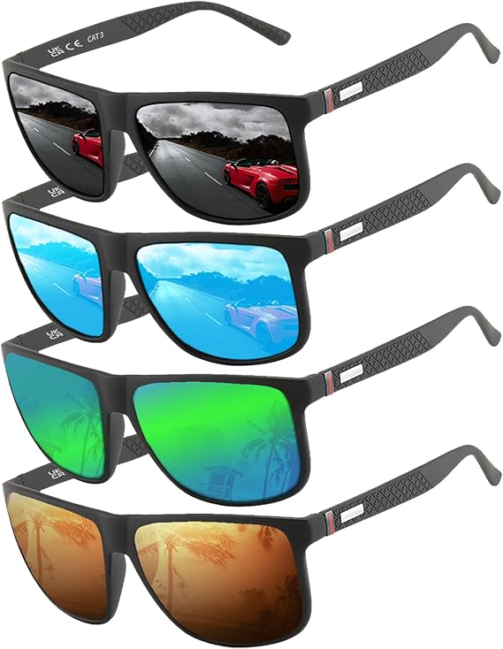 Perfectmiaoxuan Polarized sunglasses for men/women; light frame; HD pilot lenses; Golf/driving/fishing/travel Eyewear