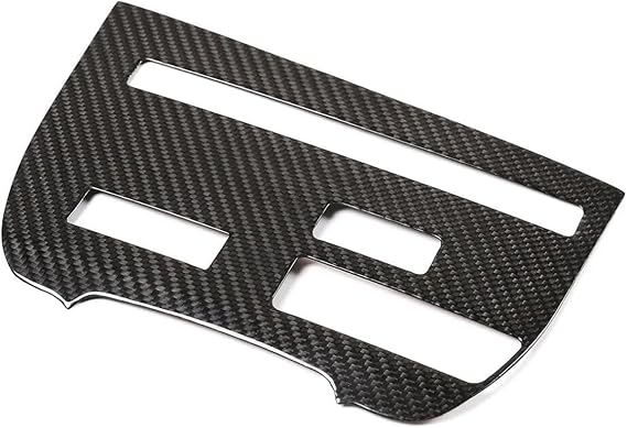 Dry Carbon Fiber Center Control CD Panel Frame Trim Compatible with Nissan GTR R35 2008-2016