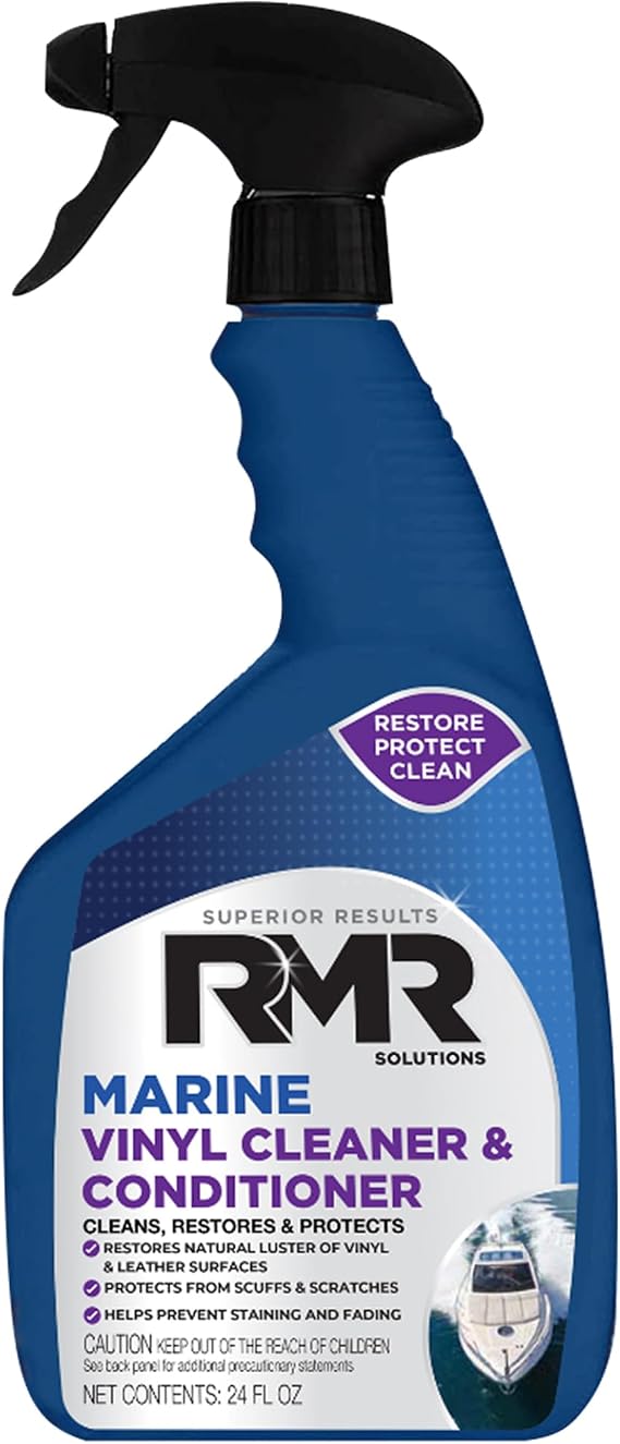 RMR Marine Vinyl Protector, Condition, Clean, Protect Vinyl, Plastic, Leather, Multi-Surface Boat, Car, RV Cleaner & Stain Remover