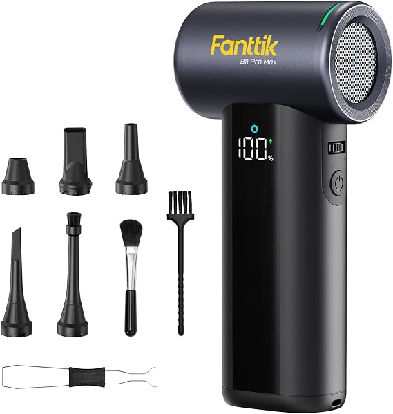 Fanttik B11 Pro Max Electric Air Duster with Powerbank Function (Black)