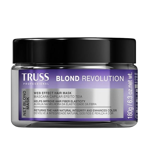 TRUSS Blond Revolution Hair Mask, Color-Enhancing Web Formula, 6.3 oz