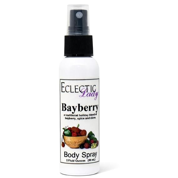 Eclectic Lady Bayberry Body Spray, 2 ounces, Body Mist