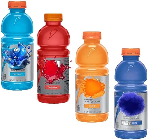 Grd Random Mixed Sports Drinks Variety Pack - Electrolyte Beverage, 591ml - Different Flavors - Hydration for Athletes (12 x Bottles)