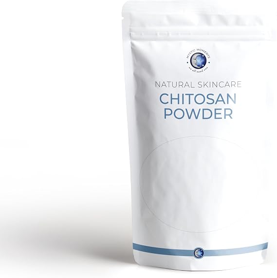 Mystic Moments | Chitosan Powder | 25g | Marine-derived chitosan powder provides 90% D.A.C. polysaccharide fibre for cosmetic formulations.