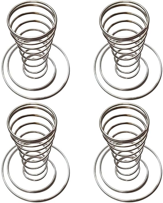 Ice Cream Cone Holder Stainless Steel Freestanding Soft Cream Holder for Wedding Birthday Anniversary Restaurant Cafe Party 4pcs