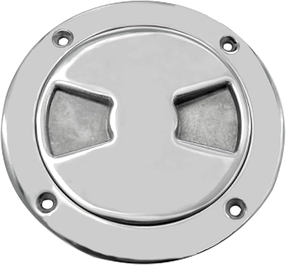 Hatch 316 Stainless Steel Round Non Slip Inspection Hatch Deck Plate with Detachable Cover for Marine Boat Yacht