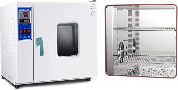 Lab Blast Drying Oven Industrial Oven, Digital Forced Air Convection Drying Oven, Intelligent Temperature Control Adjustable Speed Fan, Industrial Dryer