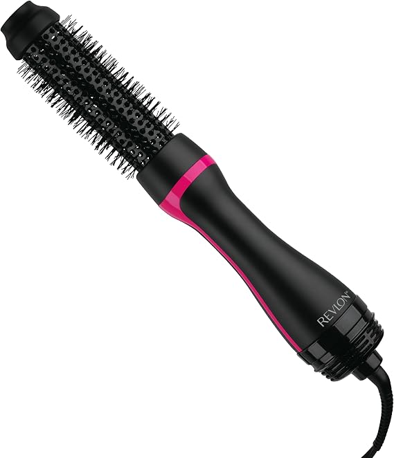 Revlon One Step Root Booster Round Brush Dryer and Hair Styler | Fight Frizz and Add Volume, (1-1/2 in)