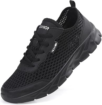 Glenmi Lightweight Walking Sneakers - Gym Athletic Fitness Sneakers,Comfortable Outdoor Fashion Sneakers for Sports Jogging FitnessBlack,41