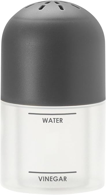 Tovolo Microwave Steam Cleaner for Inside Microwave Oven Easy to Use Fill Lines for Water Vinegar Helps Clean and Deodorize, Microwaveable Silicone BPA Free Steaming Cleaner for Home Office Microwave
