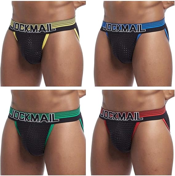 JOCKMAIL 4PCS/Packs Sexy Men Underwear Men Briefs Breathable Male Panties Underpants