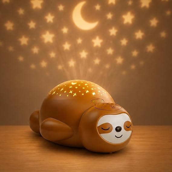 Baby Sound Machine with Star Projector & Portable White Noise Sleep Soother