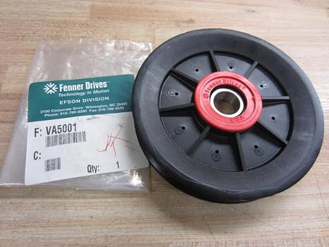 VA5001 PowerMax V-Belt Idler, A Section, Metal, 17 mm Bore, 5.04" OD