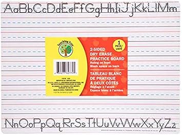 2 Sided Dry Erase Board Eraser Marker Hand Writing Practice