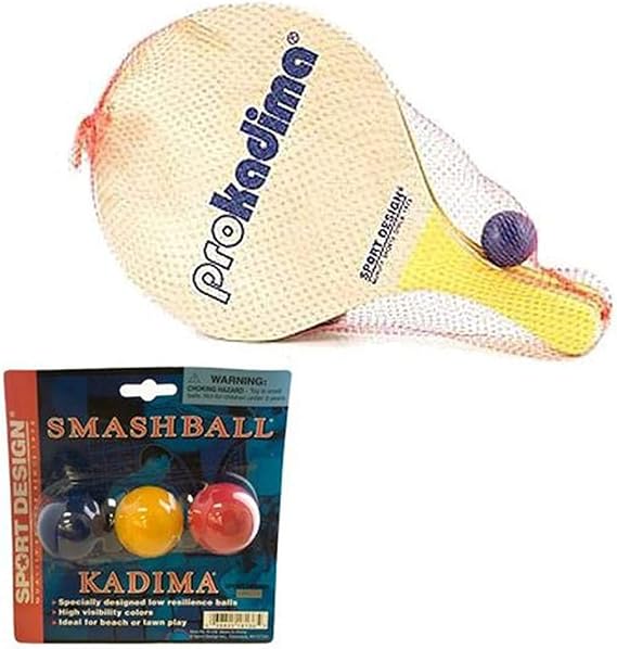Pro Kadima Paddle Set Plus Replacement Smash Balls Bundle