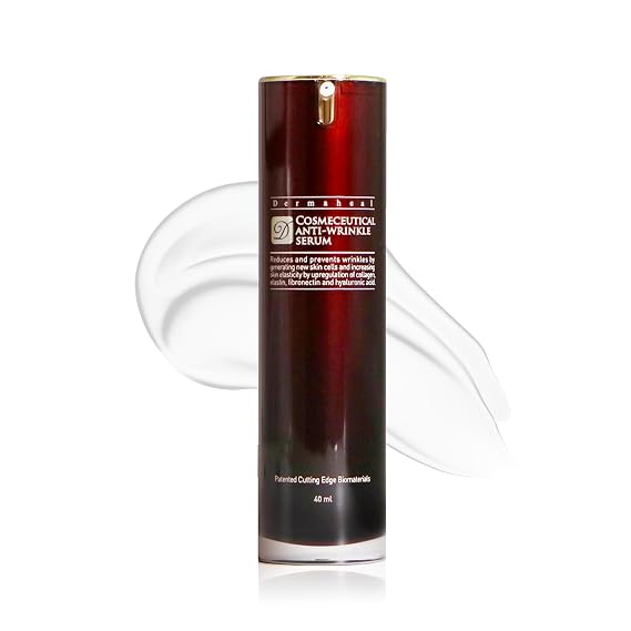 Anti-Wrinkle Serum Anti Aging Face Treatment with Biomimetic Peptides for Fine Lines Collagen & Radiance Concentrated Hydrating Essence for Face & Neck Repair 1.35 fl oz