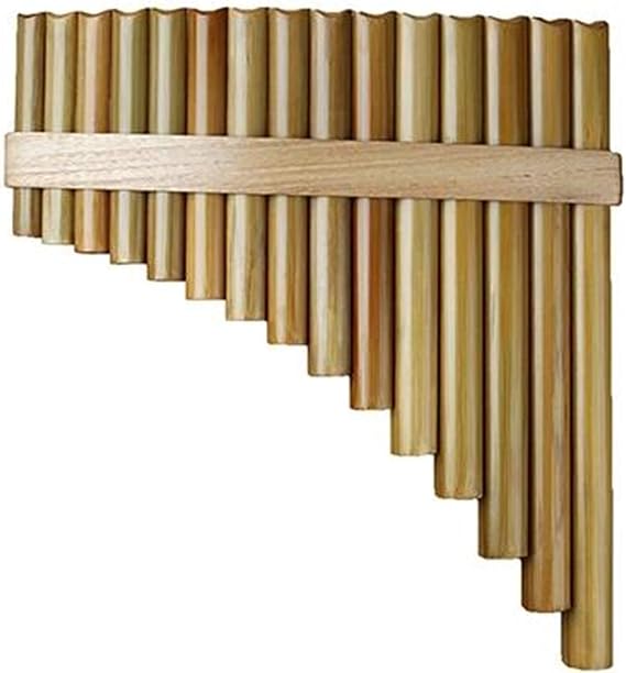 Pan Flute Beginners Performance 15 Pipes G Key Pan Flute Woodwind Chinese Traditional Musical Instrument (Color : Left-hand)