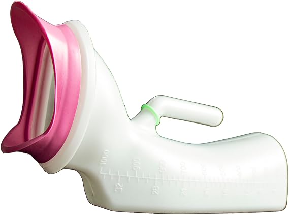 Female Urinal 1000ml/33oz for Women, Urine Bottle for Elderly Pee in Bed, Pee Bottle for Urine Collection in Hospital or Camping,Reusable Chamber Pot