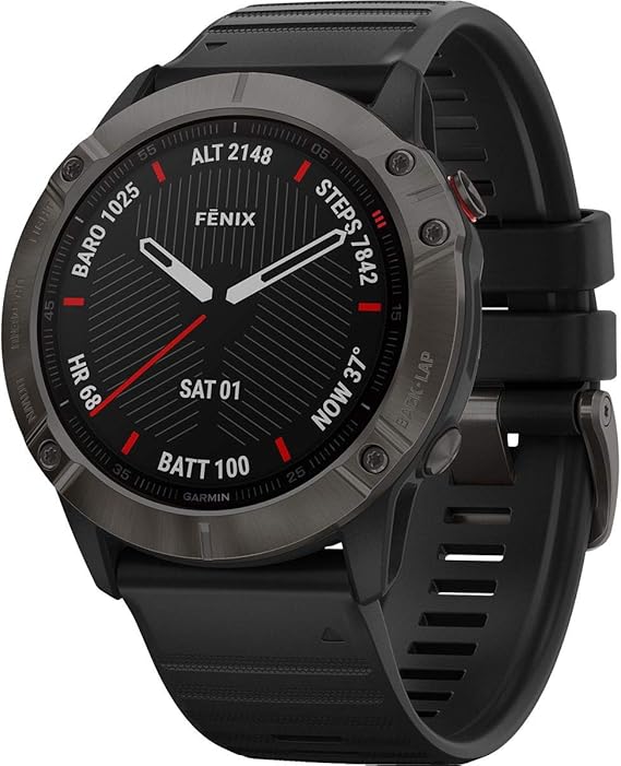 Garmin GFenix 6X - Sapphire Carbon Grey