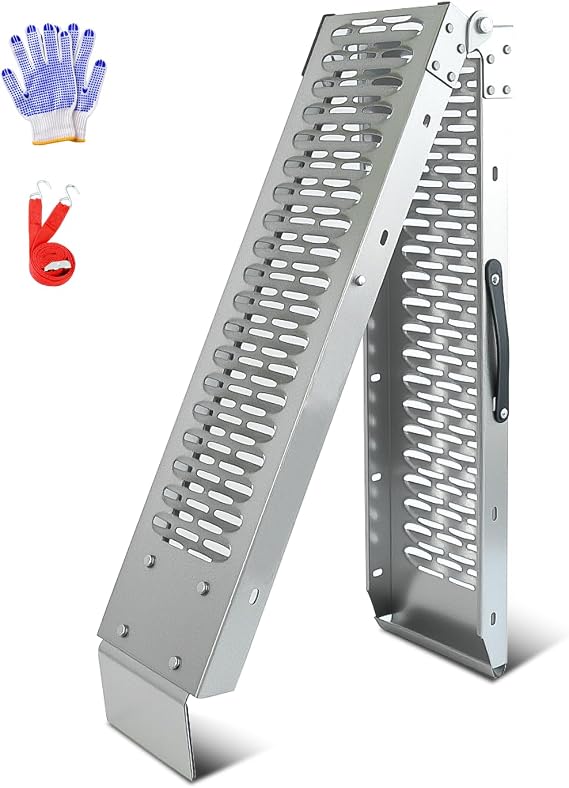 Ruedamann 67" Folding Motorcycle Ramp, 500 lbs Capacity, 1PC