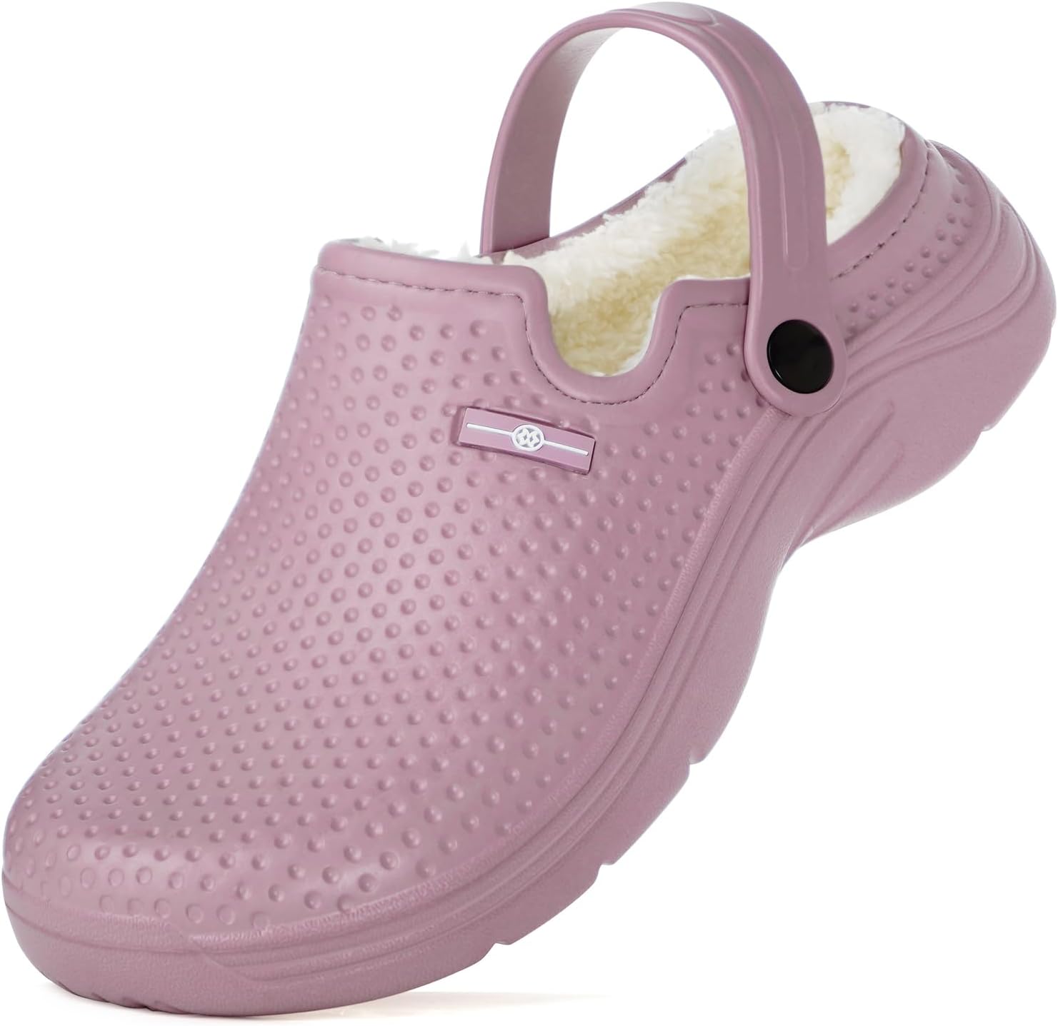 Mens Womens Lined Clogs Winter Waterproof Slippers Slip On Garden Shoes Non-Slip Home House Slipper Indoor Outdoor Mules with Soft Fleece Lining
