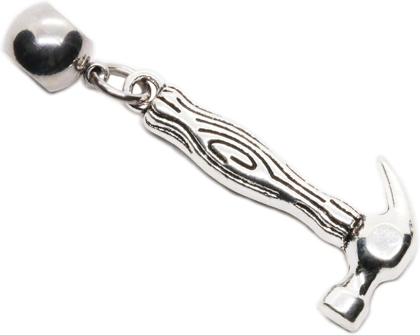 Dave The Bunny Hammer Snake Chain Charm Necklace