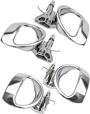 ULZOZN 4Pcs Interior Inside Door Handle Front Rear Driver & Passenger Side Fit for Chevrolet HHR 2006-2011 Replace 88529 88528 19299614 19299613 25812196 25812186
