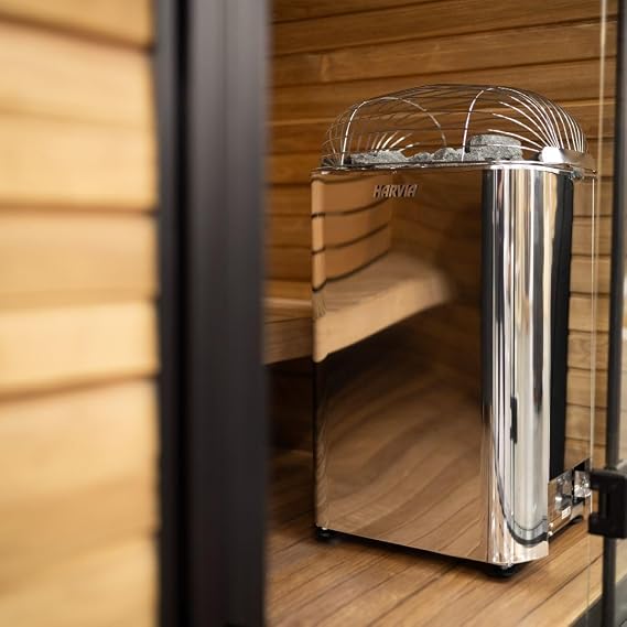 Harvia Club KG Club Series Sauna Heater, with Xenio Control Bundles (Sauna Stones Included) (K15G - 240V/1PH)
