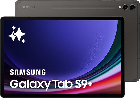 Samsung Galaxy Tab S9+ 5G Android Tablet, 512GB Storage, S Pen Included, Unlocked, Graphite, (UK Version)