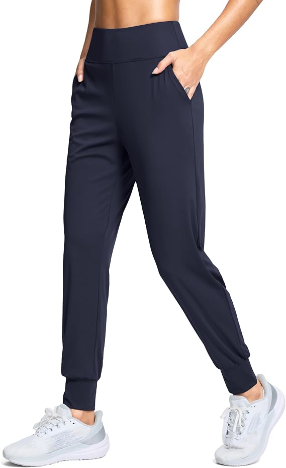 SANTINY Women's Joggers Pants with Pockets High Waisted Athletic Pants