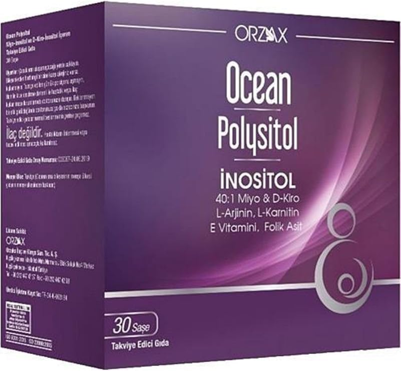 Ocean Polysitol İnositol 40:1 Miyo & D-Kiro L-Arjinin L-Karnitin E Vitamini Folik Asit 30 Saşe