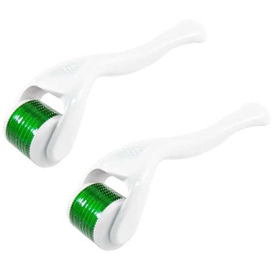 Derma Roller Microneedling Roller for Face - 0.25mm (2P White)