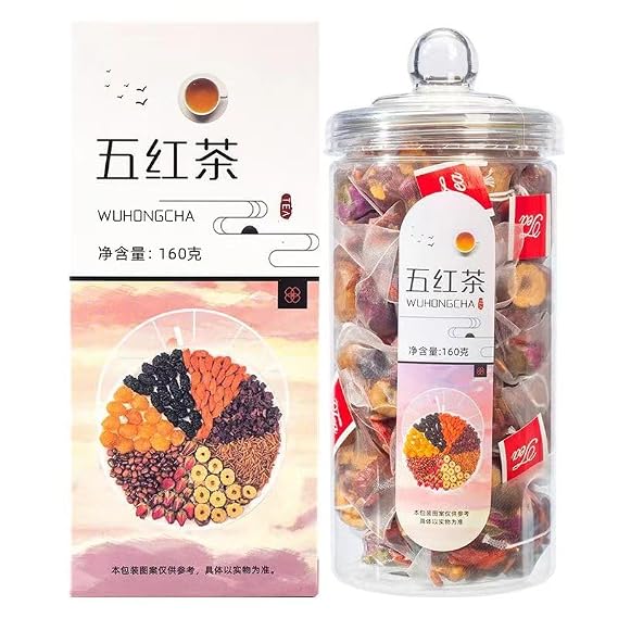 Chinese herbs Tea Tea Bags Combination of Herbal Tea Five red Tea 5.64oz(160g,8gx20p)
