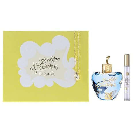 Lolita Lempicka Le Parfum Gift Set - 3.4 Oz Spray Bottle with Necklace & 0.25 Oz Travel Spray