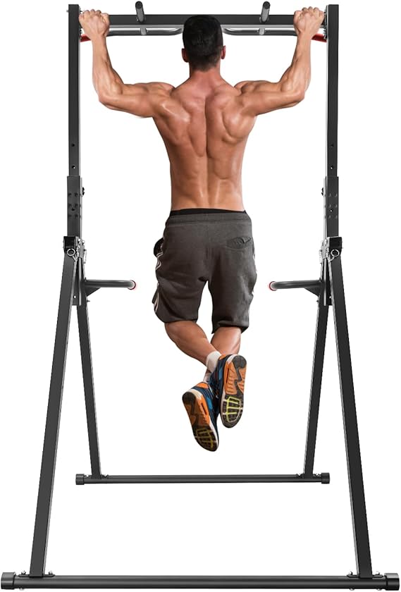 Pull Up Station Pull Up Bar, Multifunction Pull Up Bar Adjustable Height, Multifunction Workout Pull Up Tower Station for Home, Gym.