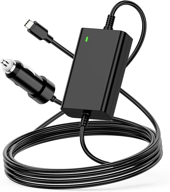 100W USB-C Laptop Car Charger for Dell Latitude/XPS/Precision,MacBook Pro