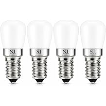 1W E14 SES Mini LED Bulbs White 2800K | Small Edison Screw E14 LED Lamp | Halogen Replacement for Fridge, Microwave, Cooker Hood, Sewing Machine, Pygmy Bulb | Energy Class E | AC 220-240V - 4 Pack (4)