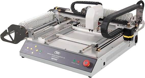 SMT802B-S High Quality Small Desktop Pick and Place Machine Automatic Led Chip Mounter PCB SMD SMT Equipment Production Line with Inside PC 2 Cameras and 46 Feeders