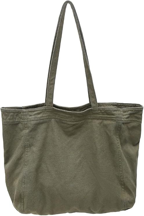 Canvas Tote Bag for Women Casual Shoulder Work Bag Canvas Bag