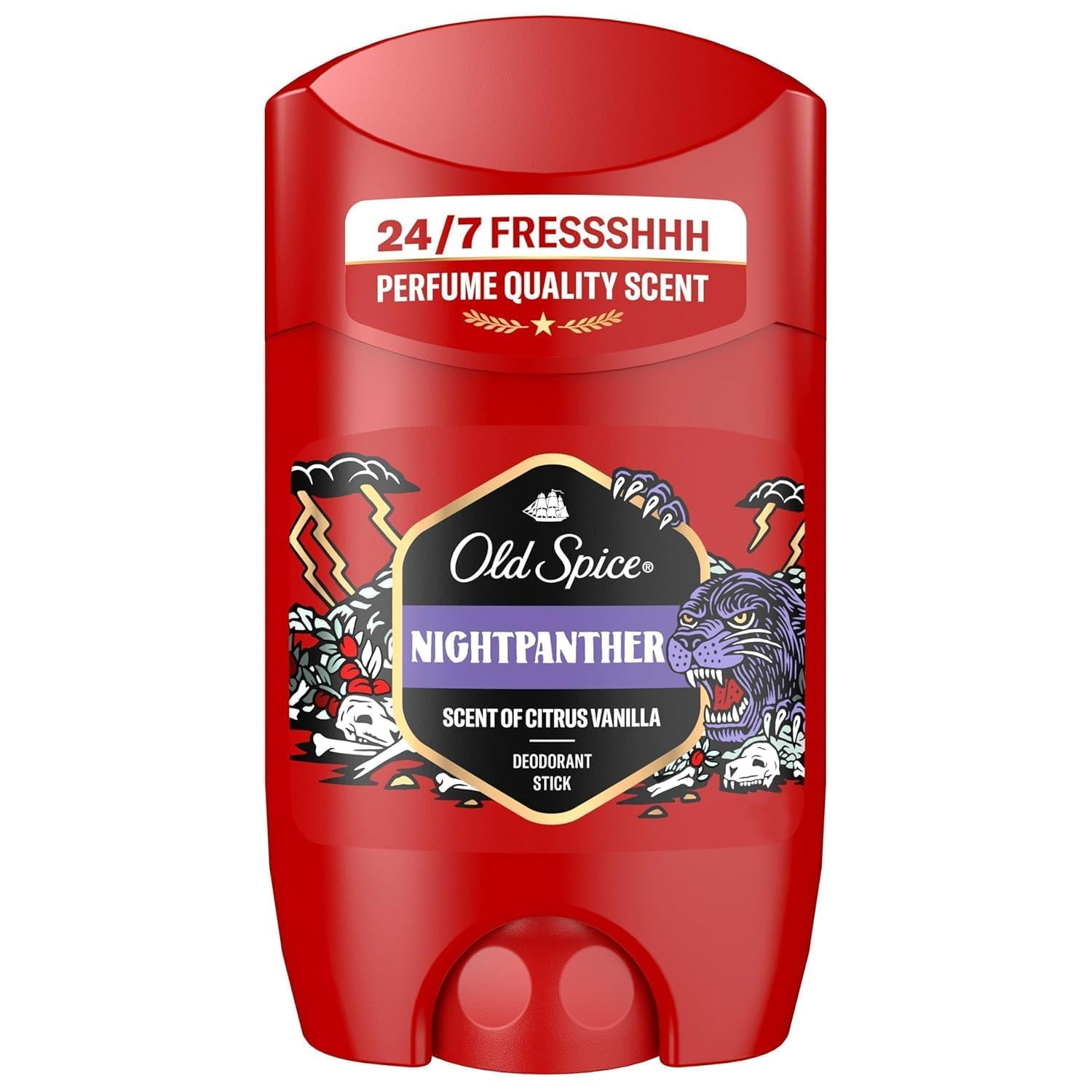 Old Spice Nightpanther Deostick für Männer 50 ml 247 Frischhh bei täglicher Anwendung Duft in Parfumqualität Schutz vor Gerüchen 0 Prozent Aluminiumsalze