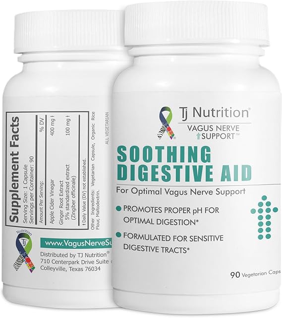 Digestive Health Support - Soothing Digestive Aid with Vagus Nerve SupportTM for Optimal pH and Enhanced Digestion Comfort