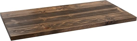 PIPE DECOR Restore Solid Wood Coffee Table Top 18 in. x 36 in. x 1.25 in. Reclaimed Ponderosa Pine in Trail Brown