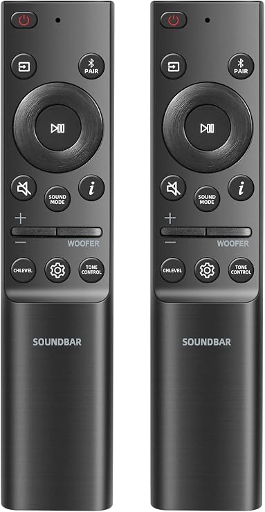 (2 Pack) Replacement for Samsung Soundbar Sound bar Remote Control
