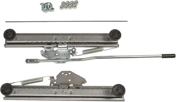 PRP Seats Universal Seat Slider - Dual Locking Steel Slider for PRP Suspension Seats, Works with C11 Angle Mounts - 1 Seat Mount (Natural)