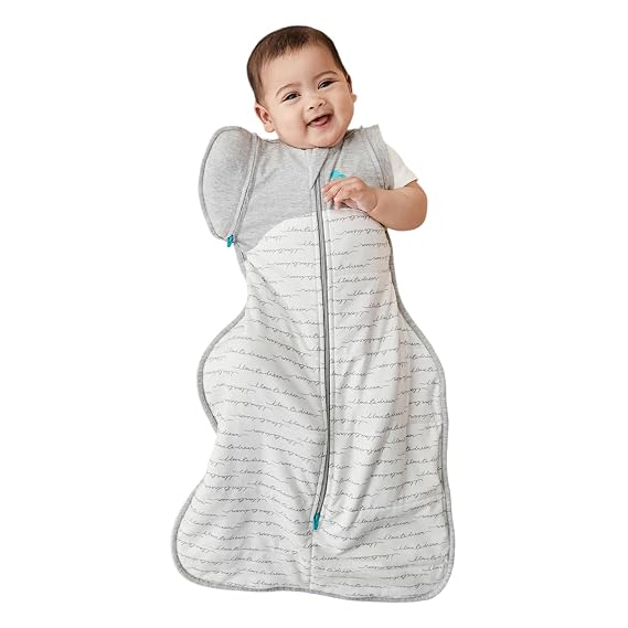 Love to Dream Swaddle Up Transition Bag | 2.5 TOG, 13-19 lbs, Dreamer White | Sleep Sack with Patented Zip-Off Wings for Arms-Free Transition | Snug Fit & Easy Diaper Changes | Cool Temps 61-68 F