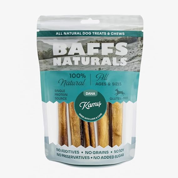 Baffs Naturals Beef Reed 100% Natural Dog Reward Food 100g (100 Gr x 1 Piece)