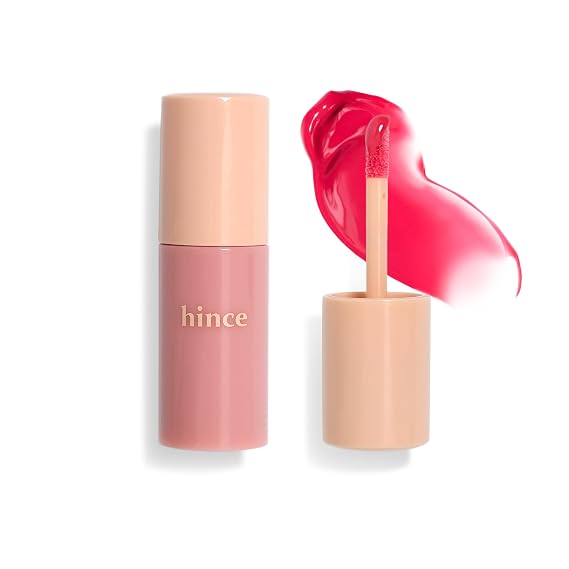 hince Dewy Liquid Cheek - Glowy Liquid Blush for Cheeks, Glass Skin, Face Blushes for a Radiant Water Glow with Hydrating Finish for All Skin Types, 0.2 Fl Oz (STRUT RED, LC005)